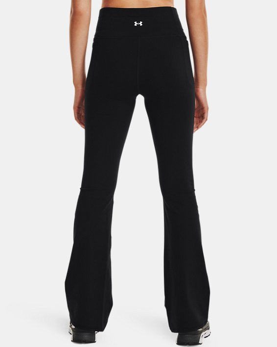Women's UA Meridian Flare Pants, Black, pdpMainDesktop image number 1